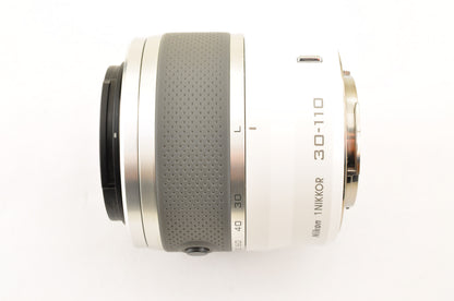 [Mint+++] Nikon 1 NIKKOR 30-110mm f/3.8-5.6 VR White Zoom lens Ship from US OR