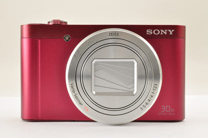 [US Duty Paid] Sony DSC-WX500 RED 18.2MP 30x Digital Camera Multilingual US Ship