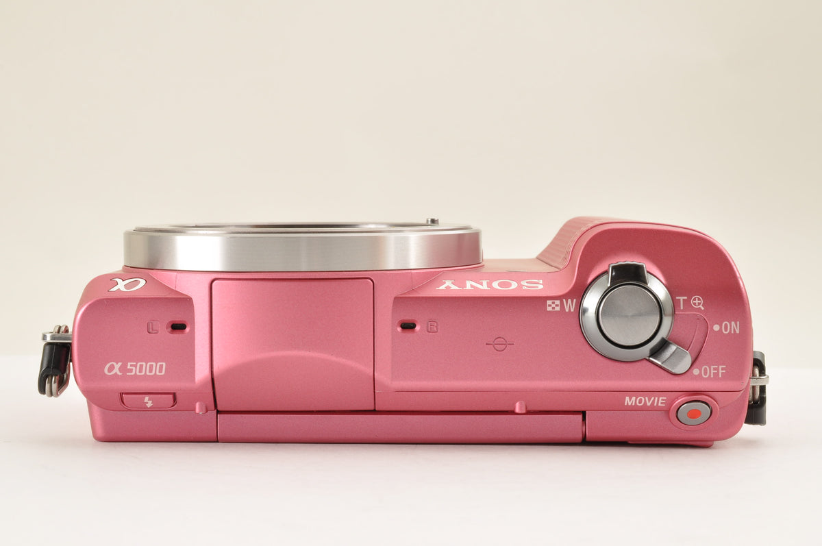 [Top Mint+] SONY Alpha A5000 Digital Camera PINK & SELP1650 Lens English OK!