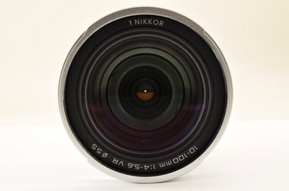 [Top Mint+] Nikon 1 NIKKOR 10-100mm F/4-5.6 VR ZOOM Lens Silver Ship from USA