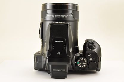 [Top Mint] Nikon COOLPIX P900 Black 83x zoom 16MP Compact Digital Camera US OR