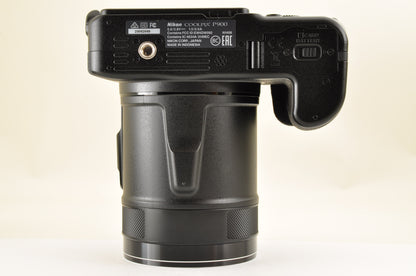 [Top Mint+] Nikon COOLPIX P900 Black 83x zoom 16MP Compact Digital Camera USA