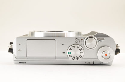[Top Mint+ SC: 803] Nikon 1 J5 Silver W zoom kit 10-30mm & 30-110mm VR US Stock