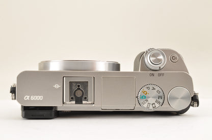 [US Duty Paid] SONY A6000 ILCE-6000Y SILVER w/ SELP1650 & SEL55210 SC:10320 USA