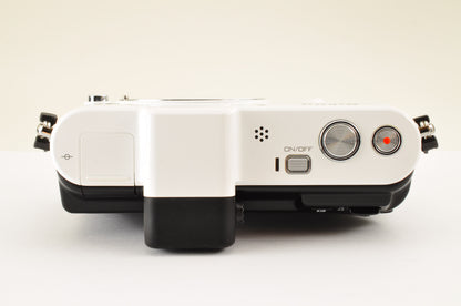 [Top Mint+] Nikon 1 V1 White Mirrorless Camera w/ 18.5mm & 30-110mm Lens US OR