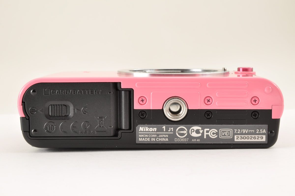 [Top Mint+] Nikon 1 J1 Pink 10.1MP Mirrorless Camera 10-30mm & 30-110mm US OR