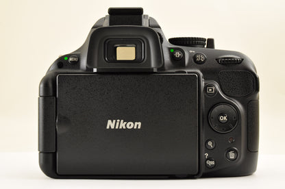 [Mint+++] Nikon D5200 24.1MP Digital SLR BLACK w/ 18-55mm & 55-300mm US Stock