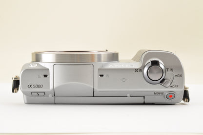 [Top Mint+++ SC: 6] SONY Alpha A5000 Digital Camera Silver & SELP1650 US Ships