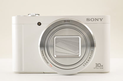 [Top Mint+] Sony DSC-WX500 White 18.2MP 30x Digital Camera in Case US OR Stock