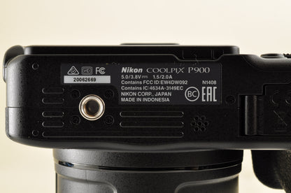 [Top Mint+] Nikon COOLPIX P900 Black 83x zoom 16MP Compact Digital Camera USA