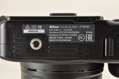 [Top Mint] Nikon COOLPIX P900 Black 83x zoom 16MP Compact Digital Camera US Ship