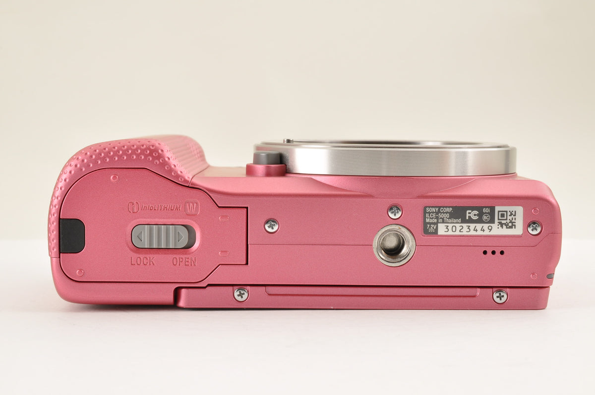 [Top Mint+] SONY Alpha A5000 Digital Camera PINK & SELP1650 Lens English OK!
