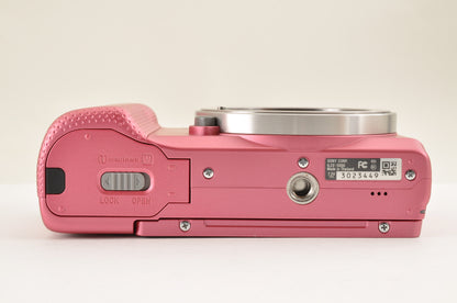 [Top Mint+] SONY Alpha A5000 Digital Camera PINK & SELP1650 Lens English OK!