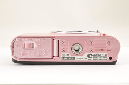 RARE! [Mint+] Nikon 1 S1 PINK Mirrorless Digital Camera  W zoom kit Ship from US