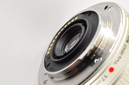 [Top Mint+] OLYMPUS M.ZUIKO DIGITAL 17mm f/2.8 Pancake Lens Silver  US OR Stock