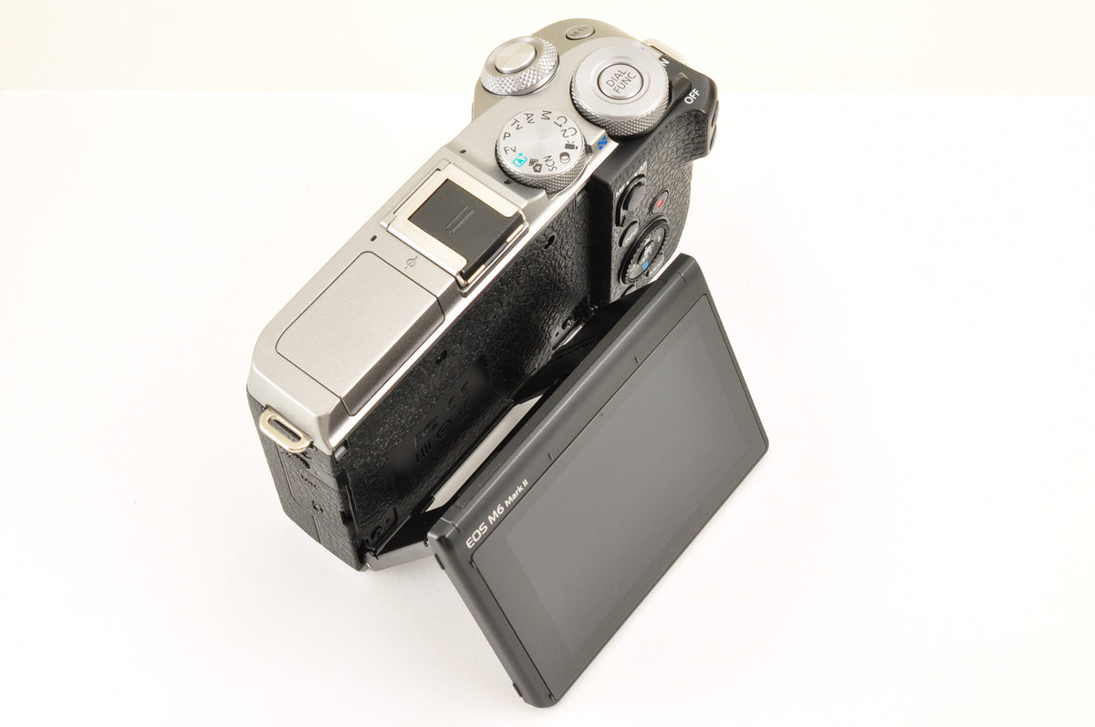 [Top Mint+] Canon EOS M6 Mark II Double Zoom Kit EF M15-45 M55-200 Lens US Stock