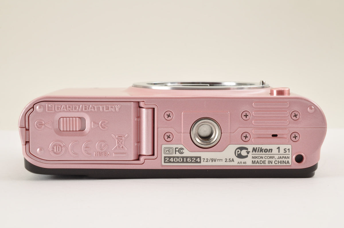 RARE! [Mint+] Nikon 1 S1 PINK Mirrorless Digital Camera  W zoom kit US OR Stock