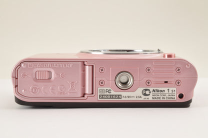 RARE! [Mint+] Nikon 1 S1 PINK Mirrorless Digital Camera  W zoom kit US OR Stock