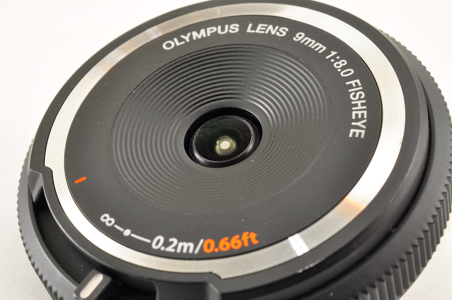 [Mint+++] OLYMPUS Fisheye Body Cap Lens Black 9mm f/8.0 BCL-0980 Wide Angle USA