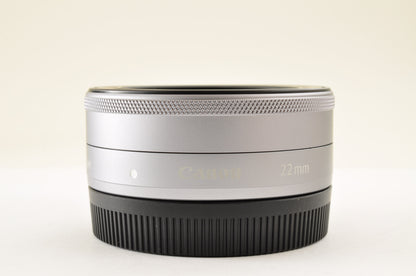 [Top Mint+] Canon EF-M 22mm f/2 STM AF Lens Silver for EOS EF-M Mount US OR Ship