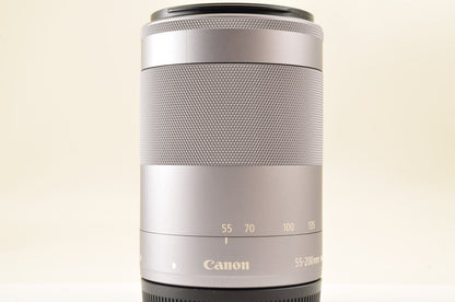 [US Duty Paid] Canon EF-M 55-200mm f/4.5-6.3 IS STM Silver for EF-M Lens US Ship