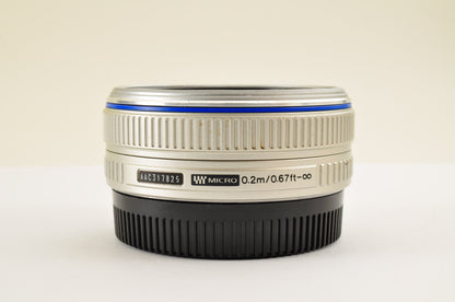 [Top Mint+] OLYMPUS M.ZUIKO DIGITAL 17mm f/2.8 Pancake Lens Silver  US OR Stock