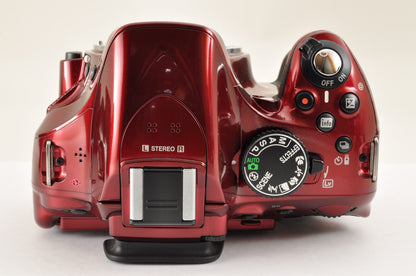 [Mint+] Nikon D5200 24.1MP Digital SLR Red w/18-55mm & 55-200mm VR US Ships