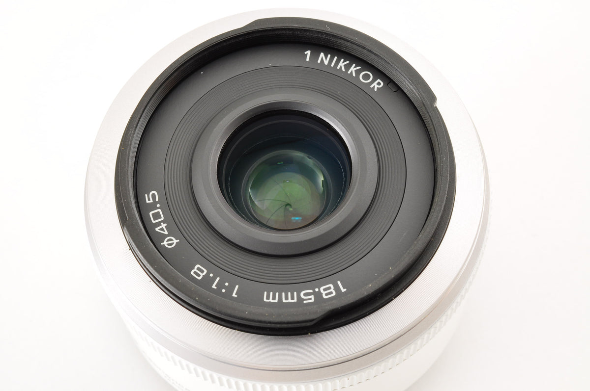 [Top Mint+] Nikon 1 V1 White Mirrorless Camera w/ 18.5mm & 30-110mm Lens US OR