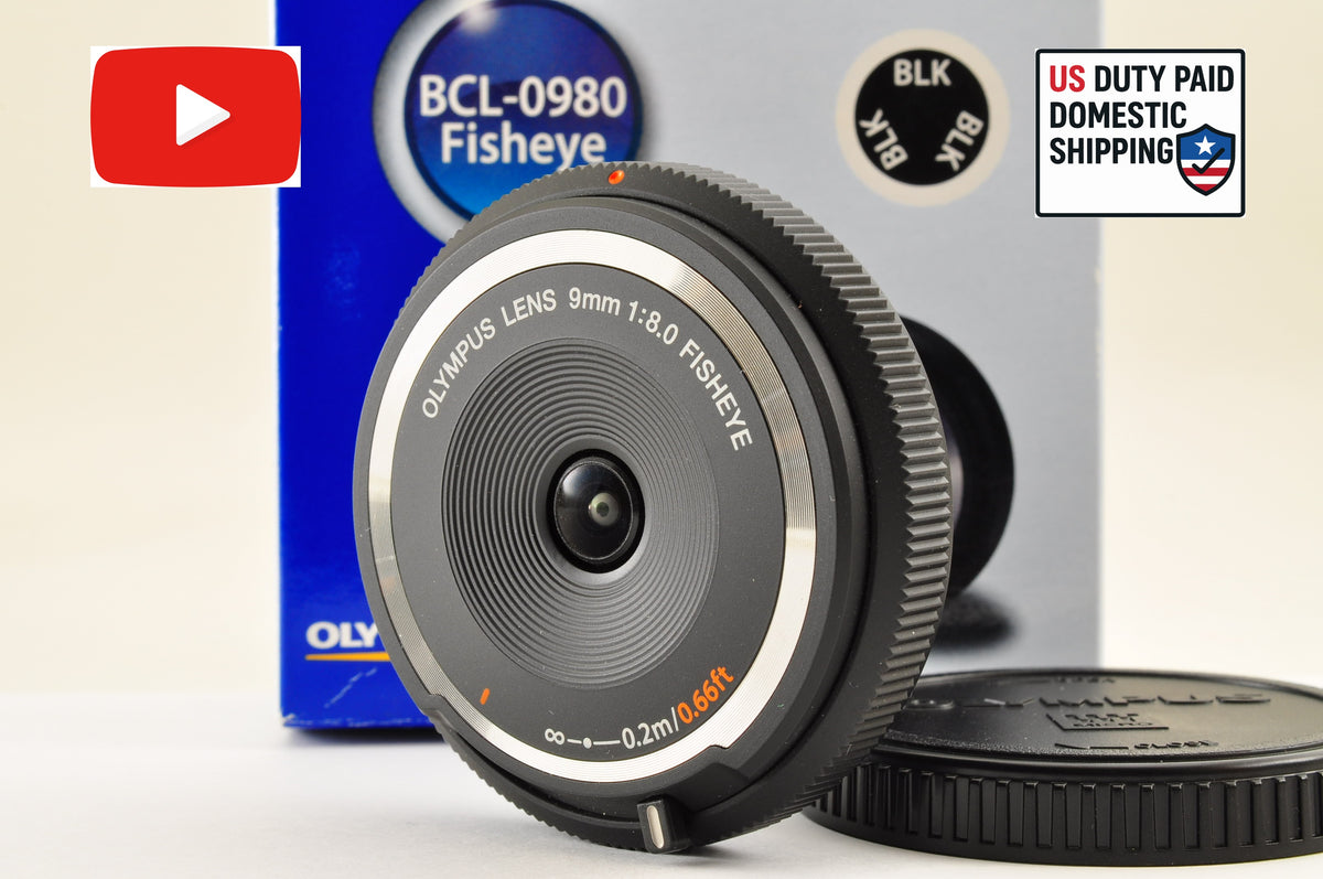[Top Mint+] OLYMPUS Fisheye Body Cap Lens Black 9mm f/8.0 BCL-0980 Wide Angle US