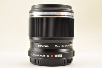 [Almost Unused in BOX] OLYMPUS M.Zuiko Digital ED 30mm f/3.5 Macro Lens US OR