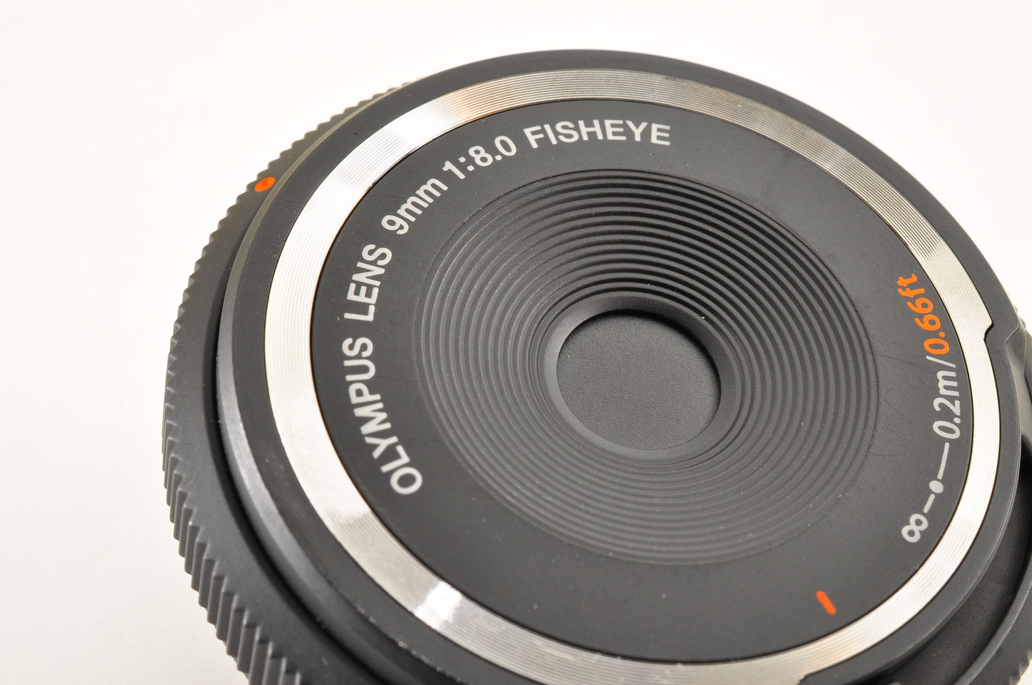 [Mint+++] OLYMPUS Fisheye Body Cap Lens Black 9mm f/8.0 BCL-0980 Wide Angle USA