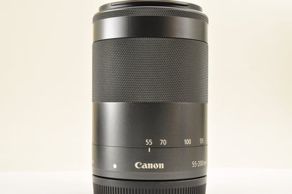 [Top Mint+++] Canon EF-M 55-200mm f/4.5-6.3 IS STM Black for EF-M Lens US Stock