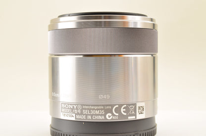 [Top Mint+++ in BOX] SONY E 30mm f/3.5 SEL30M35 SILVER E-Mount Macro Lens US OR