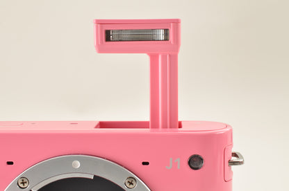 [Top Mint+] Nikon 1 J1 Pink 10.1MP Mirrorless Camera 10-30mm & 30-110mm US OR