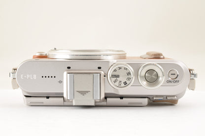 [US Duty Paid] OLYMPUS PEN E-PL8 Brown 14-42mm 40-150mm Lens Count:1917 From USA