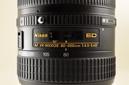[Top Mint] Nikon AF NIKKOR 80-400mm f/4.5-5.6 D ED VR Zoom Lens Ship from US OR