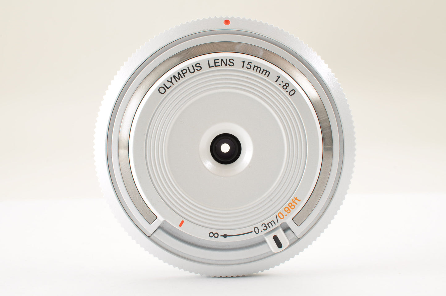 [Top Mint Count: 152] OLYMPUS PEN E-PL8 White & 15mm F/8 Body cap Lens USA