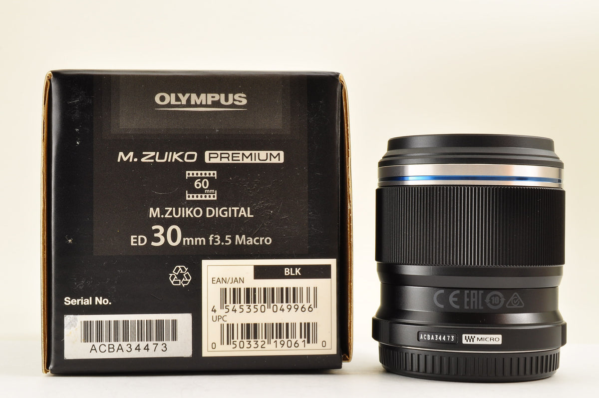[Almost Unused in BOX] OLYMPUS M.Zuiko Digital ED 30mm f/3.5 Macro Lens US OR