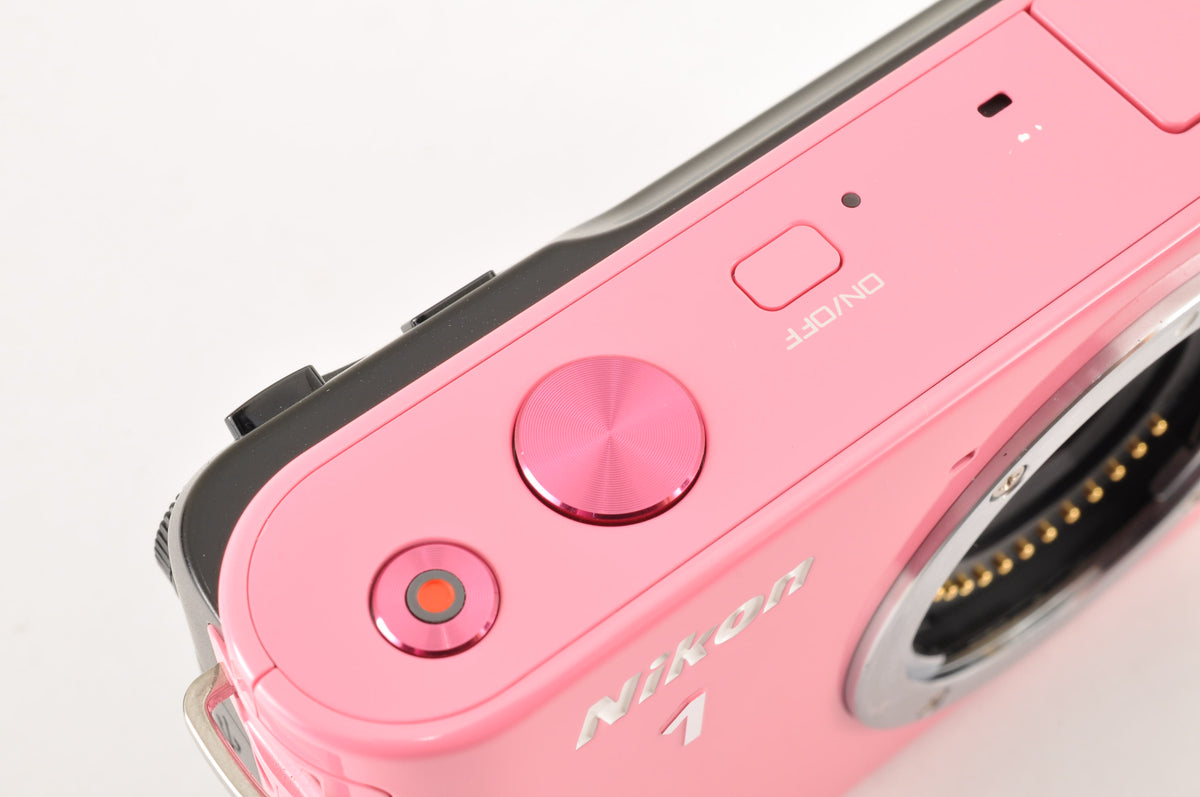 [Top Mint+] Nikon 1 J1 Pink 10.1MP Mirrorless Camera 10-30mm & 30-110mm US OR