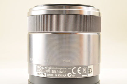 [Mint+++++] SONY E 30mm f/3.5 SEL30M35 SILVER E-Mount Macro Lens Ship from USA