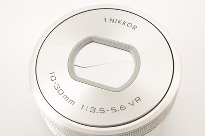 [Top Mint+ SC: 803] Nikon 1 J5 Silver W zoom kit 10-30mm & 30-110mm VR US Stock