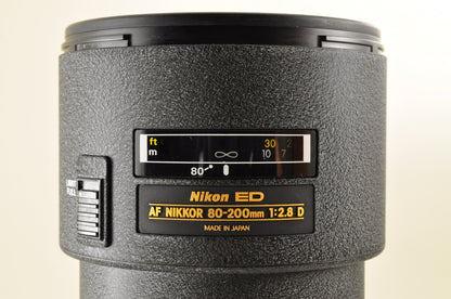 [Top Mint] Nikon AF Zoom Nikkor 80-200mm f/2.8 D ED Telephoto Zoom Lens US Ship