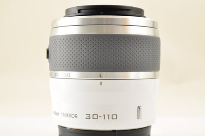 [Mint+++] Nikon 1 NIKKOR 30-110mm f/3.8-5.6 VR White Zoom lens Ship from USA