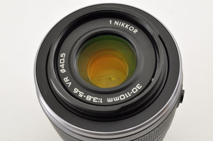 [Mint+ SC: 22229] Nikon 1 J5 Black Double Zoom Kit 10-30mm PD 30-110mm US Ships