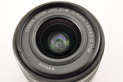 [Top Mint+] Canon EOS M6 Mark II Double Zoom Kit EF M15-45 M55-200 Lens US Stock