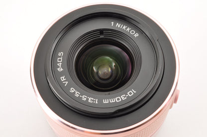 RARE! [Mint+] Nikon 1 S1 PINK Mirrorless Digital Camera  W zoom kit US OR Stock