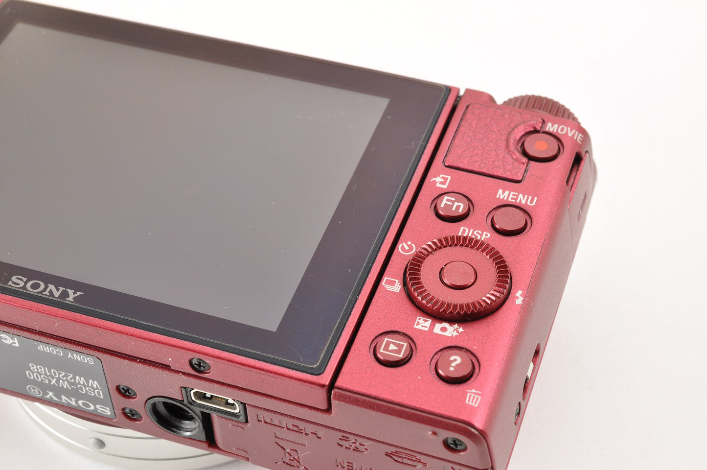 [US Duty Paid] Sony DSC-WX500 RED 18.2MP 30x Digital Camera Multilingual US Ship