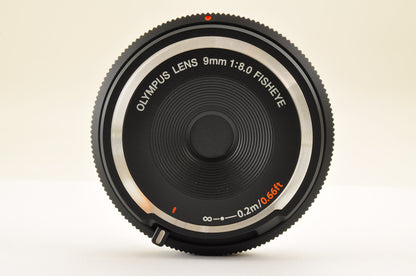 [Top Mint+] OLYMPUS Fisheye Body Cap Lens Black 9mm f/8.0 BCL-0980 Wide Angle US