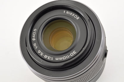 [Mint+ SC: 7296] Nikon 1 J5 Black Double Lens 18.5mm & 30-110mm VR Ship from US