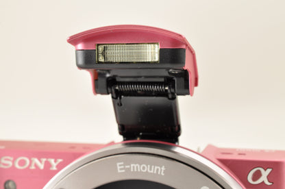 [US Duty Paid] SONY Alpha A5000 Digital Camera PINK & SELP1650 Lens English OK!